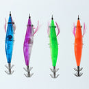 4Pcs Shrimp Squid Flashing LED Light Fishing Lure Prawn Bass Tackle Hooks Hot