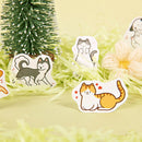45pcs Friends Cats Dogs Stationery Stickers DIY Diary Album Gift Labels Decor TE
