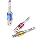 3pcs set 1/4" 3/8" 1/2" socket bit adapter drill nut driver power extension bar%