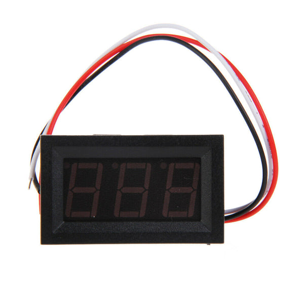 Mini DC 10V Blue LED Panel 3 Wire Digital Display Voltage Voltmeter