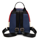 Girl Hit Color Small School Shoulder Bag Leather Women Dog Pendant Backpack