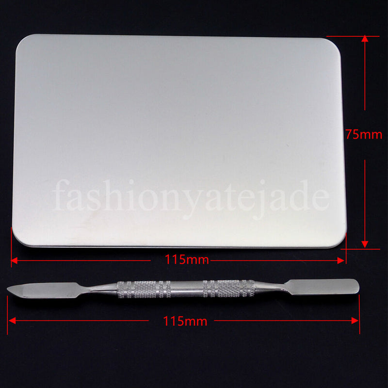 Cosmetic Mixing Palette Gel Polish Spatula Rod Nail Art Makeup Stainless Steel
