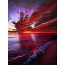 Full Round Drill Rhinestone Poster DIY Novelty Seaside 5D Diamond Painting