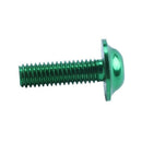 20 Pcs Green Aluminum Alloy Motorcycle Hexagonal Bolts Screws M6