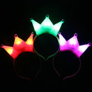 1x Tiara Pink Crown Light-Up LED Blinking Flashing Headbands Party Favors