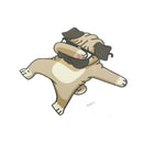 Cartoon dog iron on patches heat transfer pyrography for clothing decor KQ FT
