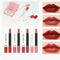 4Pcs/set Matte Lipstick Long Lasting Waterproof Beauty Lip Gifts Cosmetic G P7E4