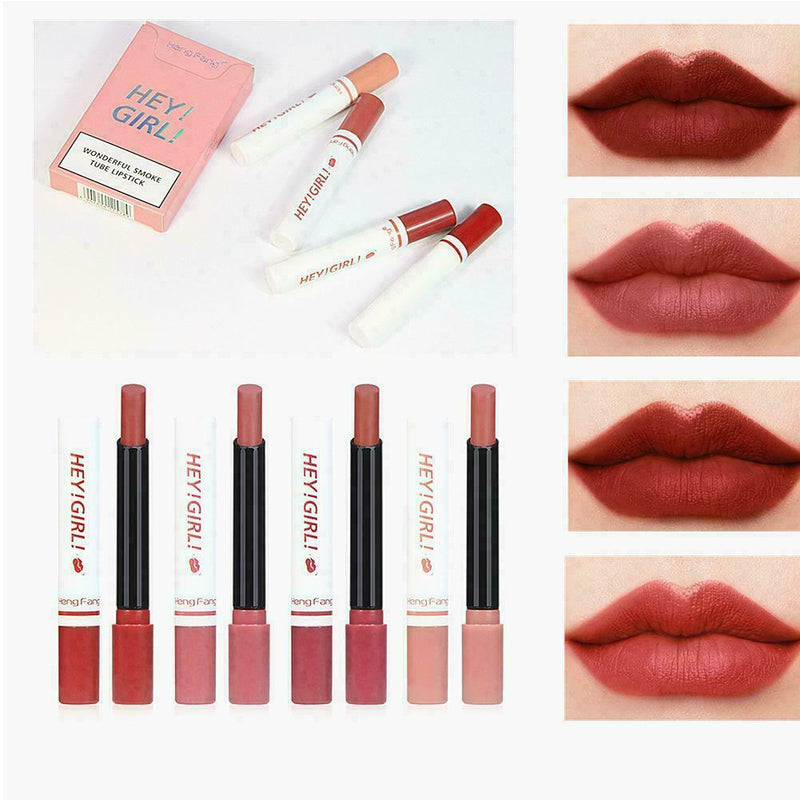 4Pcs/set Matte Lipstick Long Lasting Waterproof Beauty Lip Gifts Cosmetic G P7E4