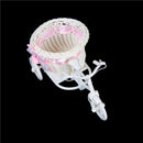 Romantic Tricycle Designed Rattan Flower Basket Vase Props Wedding Home Decor Gw