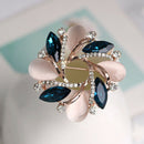 Fashion Crystal Bauhinia Shape Brooch For Women Dress Decorative Pin A
