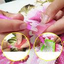 Set Oval Nails Art Rhinestones Picker Plate And Dotting Pencil Picker Gel Cube .