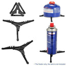 Outdoor Camping Gas Tank Stove Base Holder Canister Tripod Bottle Shelf Stand