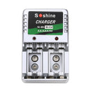 Battery Charger for AA/AAA/9V/Ni-MH/Ni-Cd Rechargeable Batteries US Plug