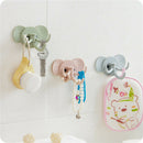 Cute Elephant Strong Sticky Hooks Key Hanger Storage Rack Decorative Bathro L3U6