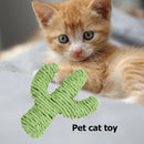 3pcs/set Rope Cactus Funny Dog Cat Molar Chew Bell Sound Toys Pet Supplies