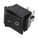 2 Pcs Black 4 Pins DPST On/Off Rocker Switch AC 250V/15A 125V/20A R4J1