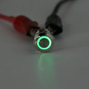 21mm Momentary Tri-color RGB LED Ring LED Metal Pushbutton Switch 12V 4 Pins 1pc