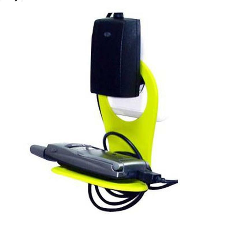 Foldable Mobile Cell Phone Wall Plug Charger Charging Rack Hang Holder Socket