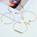 European And American Fashion Ol Round Irregular Bracelet Bracelet Alloy Co
