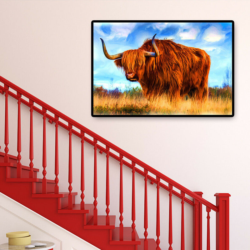 Kids Puzzles 1000 Pieces Yak Animal Picture Jigsaw Adults Educational Toys