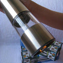 Stainless Steel Automatic Battery Operated Salt and Pepper Mill Grinder