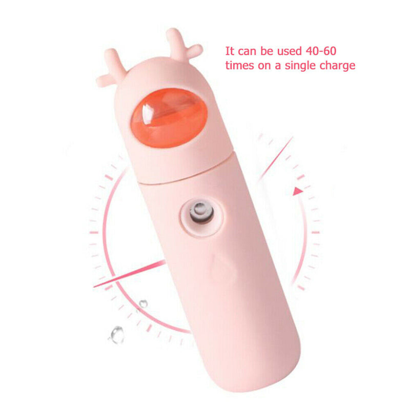 20ml Handheld Mini Humidifier Steamer Face Diffuser Mist Sprayer (Antler) A