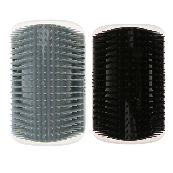 4x Pet Cat Wall Corner Grooming Massage Self Groomer Brush Cat Hair Clean