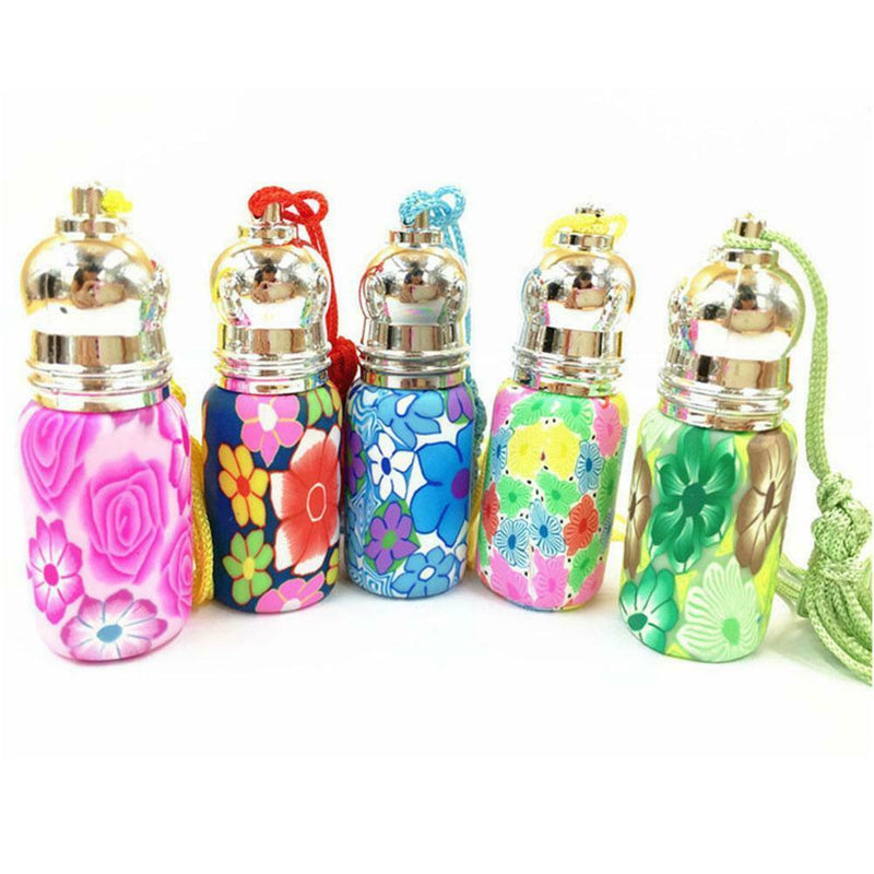 1pc 6ml Cute Glass Empty Perfume & Essential Oil Bottle Roll E9E5 On Roller I0W6
