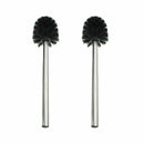 2x Stainless steel toilet brush WC Washroom Cleaning Toilet Brush Black RWG