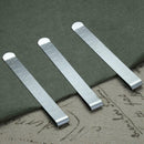 20pcs Stainless Steel Hemming Clips Measurement Ruler Sewing Quilting Clips A