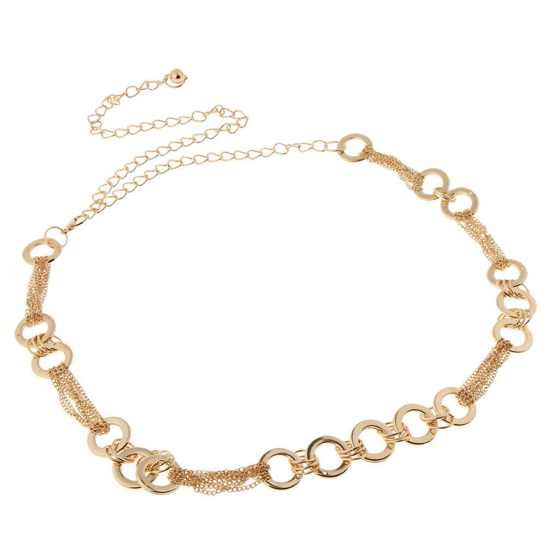 Women's Fashion Metal Belly Chain Waistband Body Charm Dress Belt Necklace