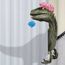 Lovely Bathing Dinosaur Print Shower Curtain Waterproof Bathroom Curtain Ba
