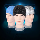 Unisex Thicken Faux Leather Elastic Waterproof Swimming Cap Hair Protector Delux