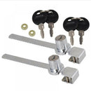 Lock+2Keys Glass Door Keyed Push Showcase Reptile Display Cabinet Sliding Intrig