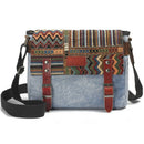 Retro Shoulder Bag National Style Diagonal Cross Female Bag Square Canvas B