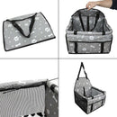 Dog Car Seat Upgrade Deluxe Portable Pet Dog Booster Car Seat with Clip-On