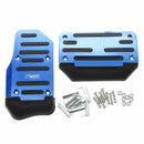 2PCS Blue Black Antislip Car Truck Automatic AT Gas Brake Pedal Covers