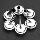 6pcs 2/3/5/7/8/10mm 45 Degree Bent Hot Air Guns Nozzles for 861DW Soldering