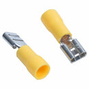 100Pcs 24A Insulated 12-10AWG Female Spade Terminal Crimp Wire Connectors Y W2Y8