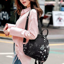 Planet Star Print Teenage Girls School Leather Backpack Women Shoulder Bag