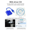 USB 3.0 A Male to VGA 15 pin Female Video Display External Cable Adapter Cord bs