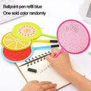 5PC Cute Colorful Fruits Fan Ballpoint Pens Office School Supply Stationery L2J0