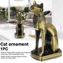 Art Statue Retro Egyptian Bronze Gift Cat Ornament Alloy Collection Home Decor