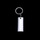 Key Ring Metal Ruler - Decoration for bags O9Z8