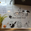 Fridge Coffee Stickers Removable Wall Stickers Room Wall Kitchen Stick OZ