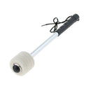 Bass Drum Stick Mallet with Metal Hand Grip Wool Felt Head for Drummer
