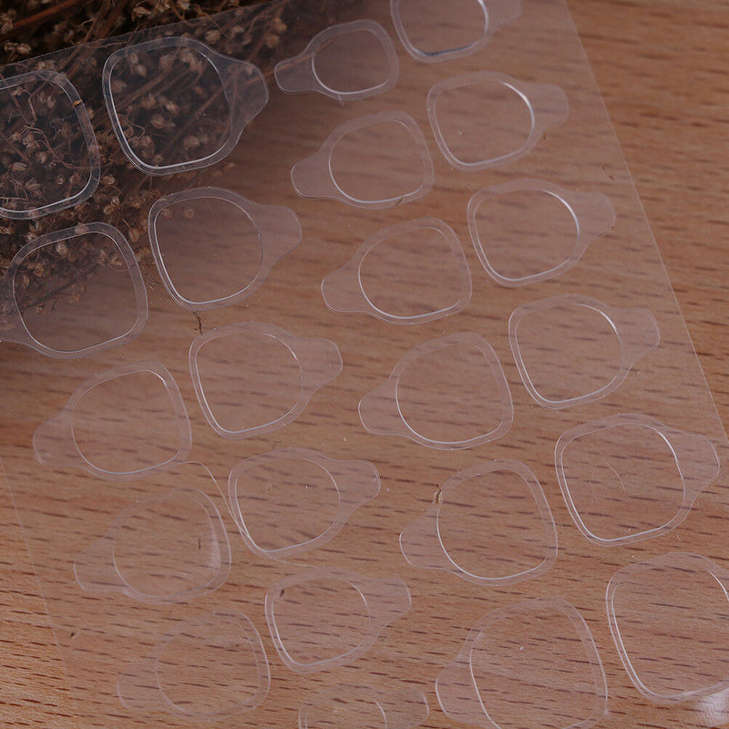 1 sheet 24pcs jelly double sided tape for false nail tip adhesive tab manicur lj