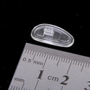 25 Pairs S01 Screw in Silicone Eyeglass Sunglass Nose Pads Clear