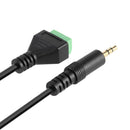 3.5mm 3 Pole Stereo Male to AV Screw Video Shield 30cm Balun Terminal Cable A