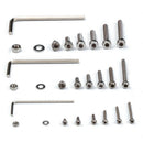 1080PCS M2/M3/M4 Stainless Steel Hex Socket Bolt and Nuts Set Fastener Hard